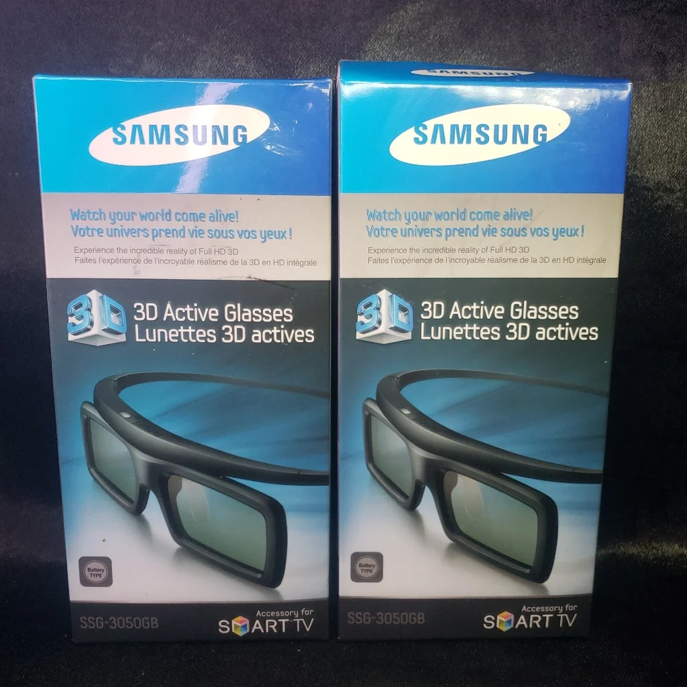 Samsung SSG-3050GB Stereoscopic 3D Active Glasses - Black Excellent Condition
